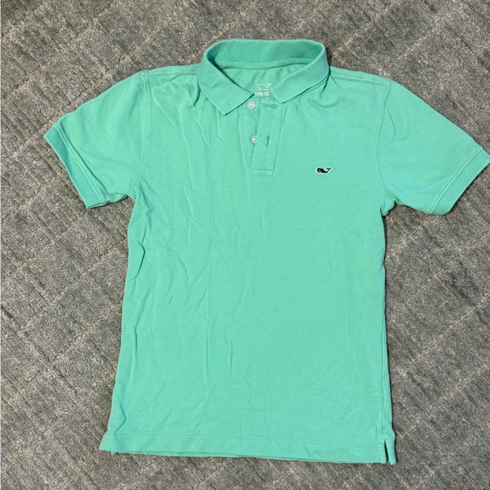 Vineyard Vines Men's Aqua Polo Shirt